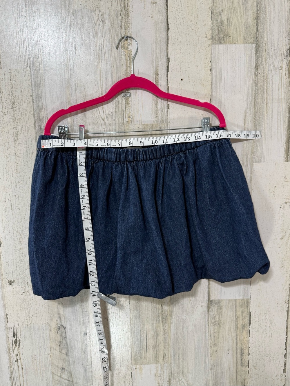 Blue Denim Bubble MINI Skirt - Picture 9 of 9